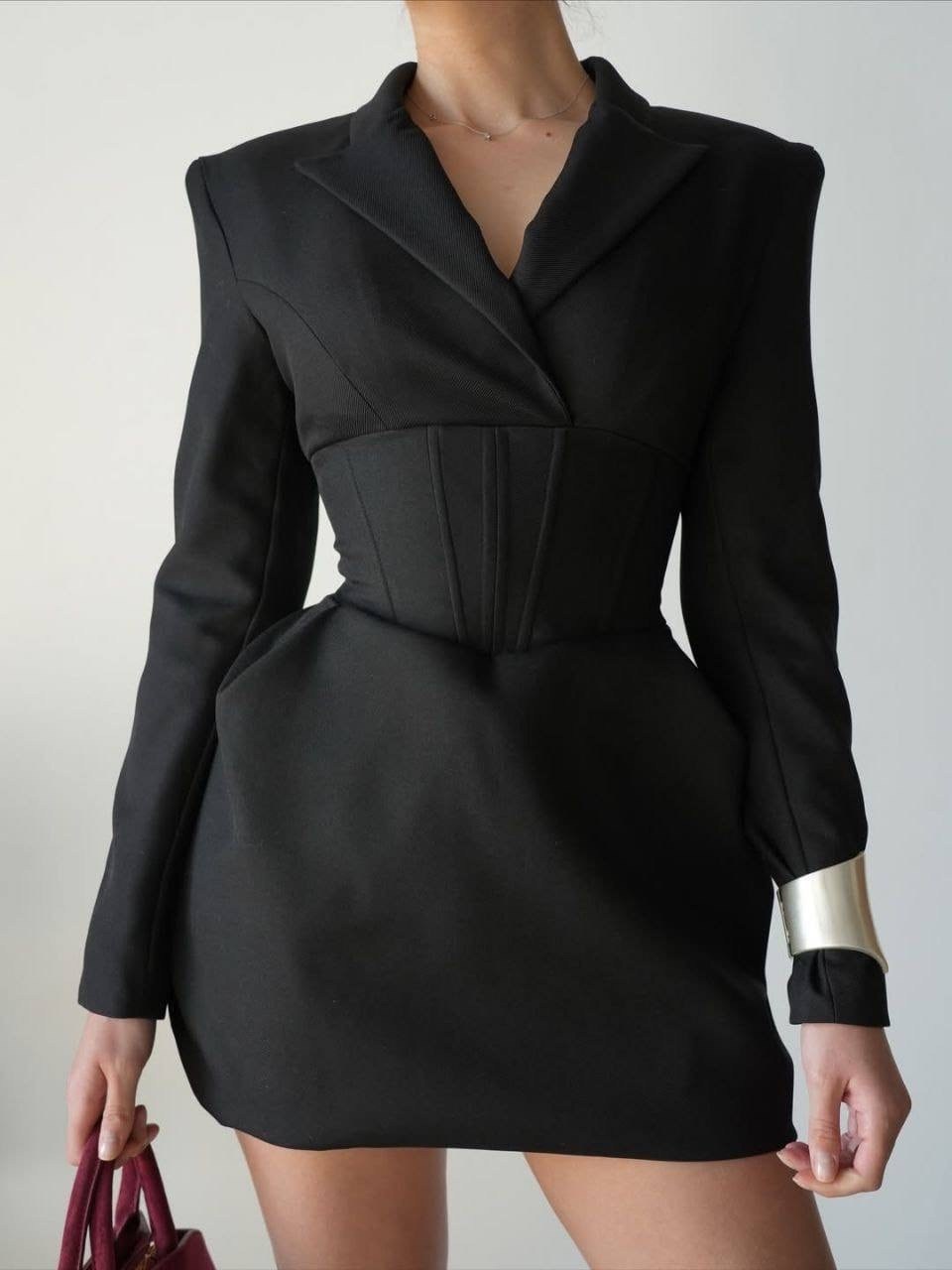 модное платье,пиджак удлиненный, приталенный с баской miaty 344753769,платье пиджак,пиджак приталенный