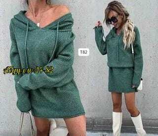 платье вязаное женское,вязаное платье,трикотажное платье с капюшоном,теплое платье с капюшоном,платье женская