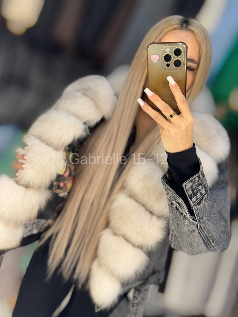 джинсовка с мехом песца,джинсовая куртка с натуральным мехом песца,куртка джинсовая с мехом песца,джинсовка с мехом,куртка джинсовая с мехом