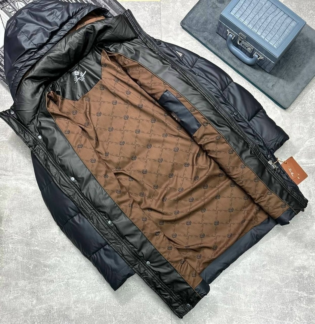 зимняя куртка парка мужская от бренда hermes,мужская куртка,мужской зимний пуховик,мужской пуховик loro piana,зимняя куртка