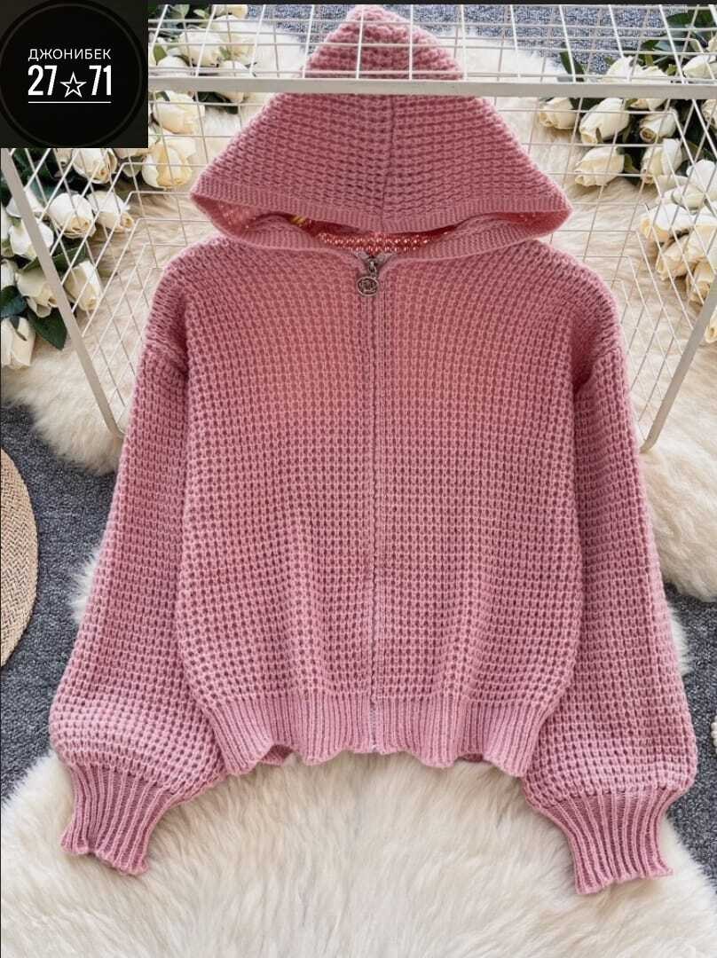 женская кофта,кардиган кофта,свитера с капюшоном,кардиган с капюшоном,вязаный кардиган с капюшоном