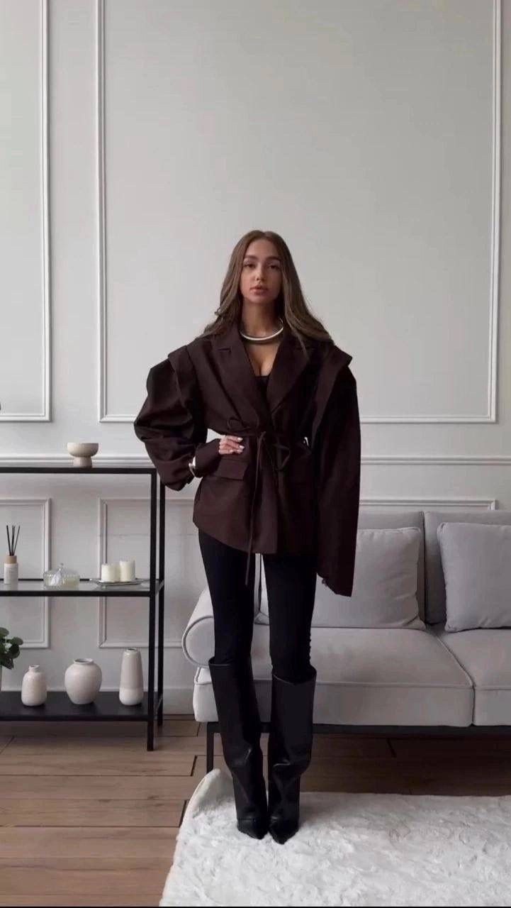 женский пиджак,пиджак с завязками,пиджак,женский пиджак оверсайз,жакет