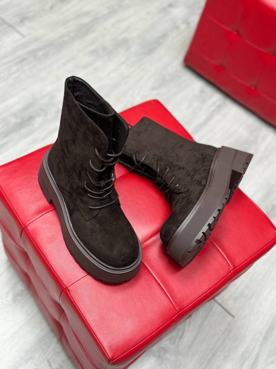 женские ботинки,,ботинки замшевые женские miu miu, женская,ботинки