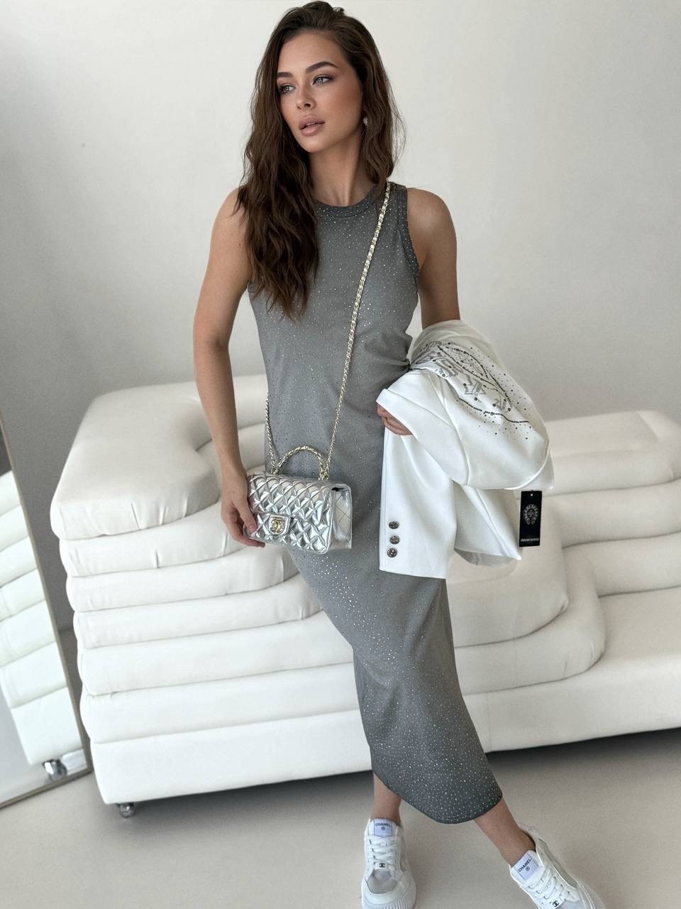 элегантные платья,миди платье,платье майка,повседневные платья,шикарное платье