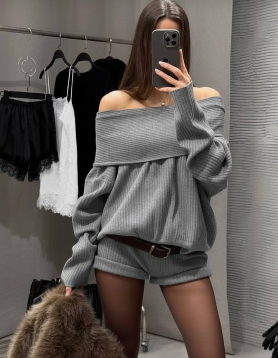 модные свитера,оверсайз свитер,джемпер оверсайз,свитер вязаный,свитер с горлом вязаный зимний оверсайз кофта la mia nicole