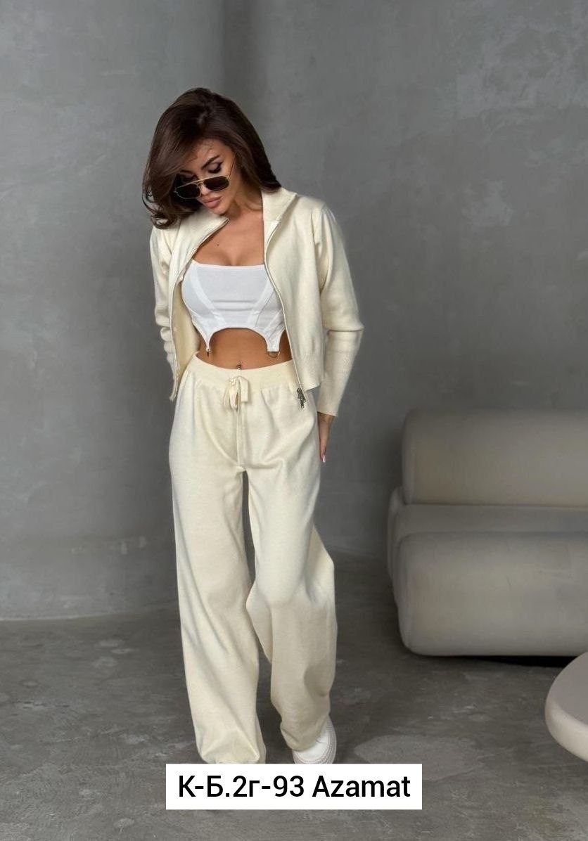 женский брючный вязаный костюм из трикотажного материала,костюм брючный трикотажный вязаный,кашемировый женский костюм,костюм брючный трикотажный вязаный цвет графит,костюм двойка