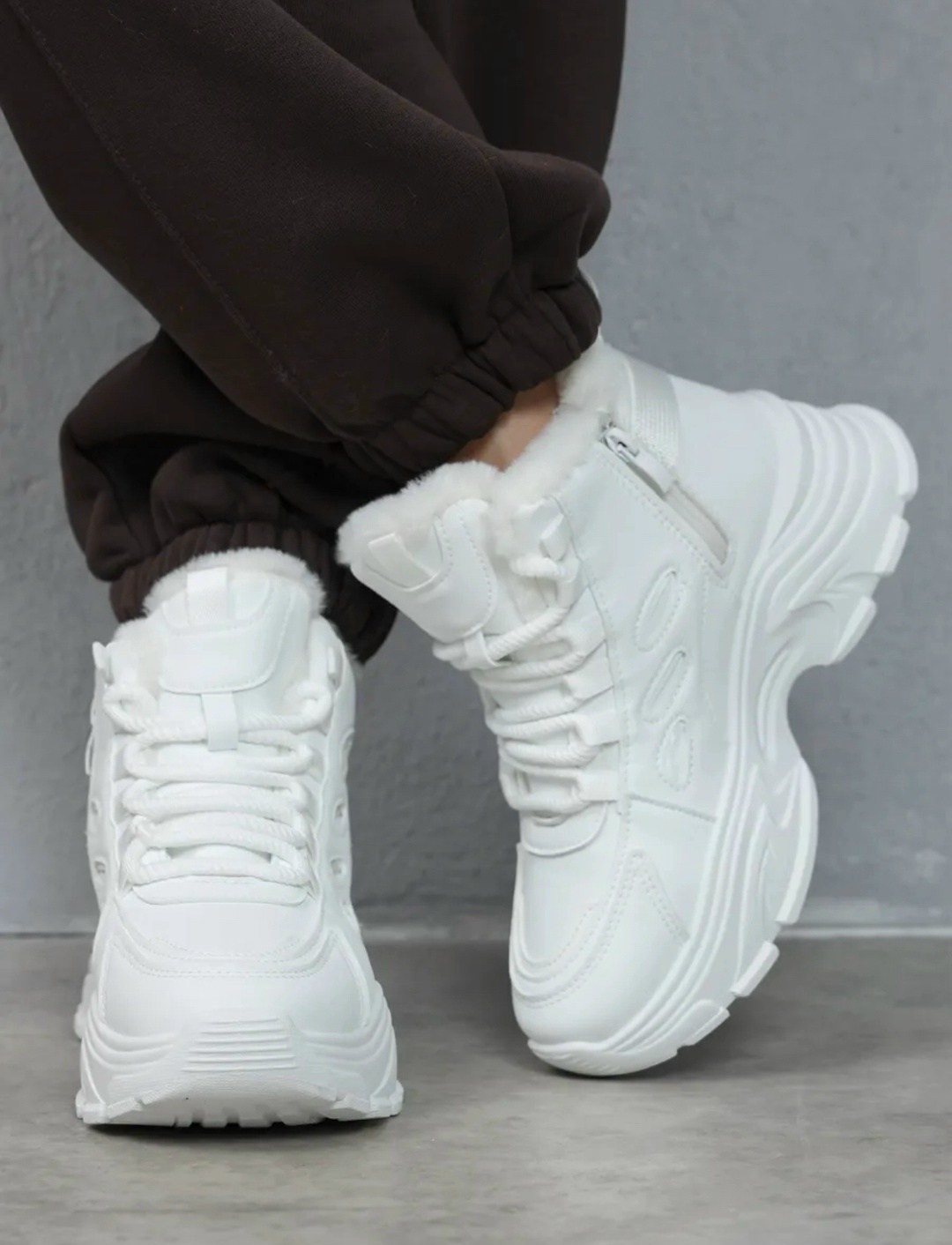 кроссовки зимние на платформе с мехом,кроссовки зимние с мехом на толстой подошве ovvo цвет белый,кроссовки зимние мех,кроссовки зимние с мехом на высокой платформе ovvo цвет белый,кроссовки женские з