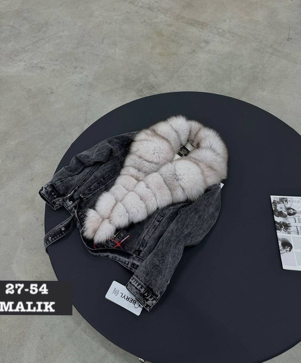 женская зимняя джинсовая куртка с натуральным мехом песца,джинсовка с мехом песца,джинсовая куртка с мехом песца,куртка джинсовая женская,джинсовая куртка с песцом