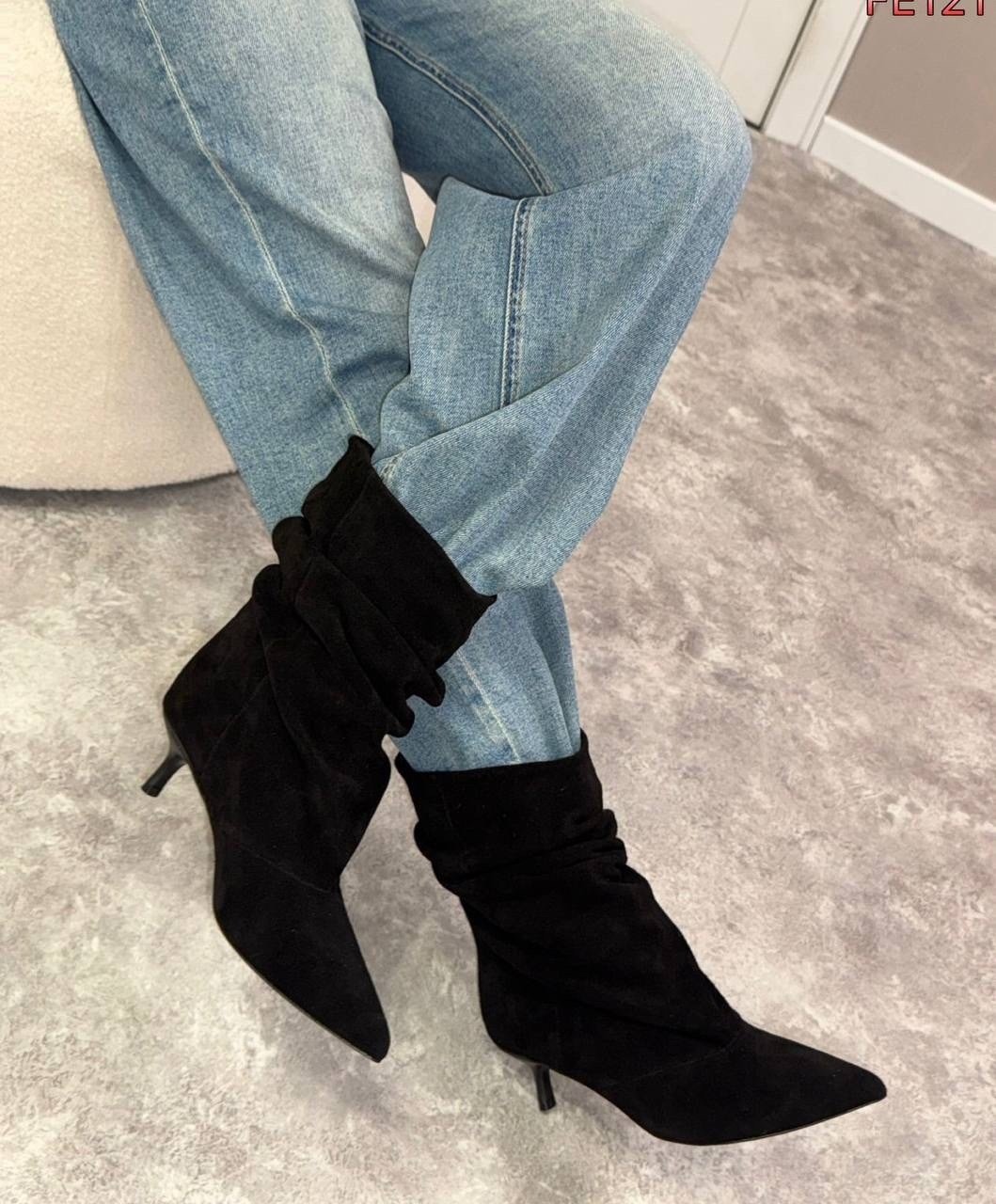 замшевые ботильоны,замшевые сапоги,женские ботильоны,сапоги,женская