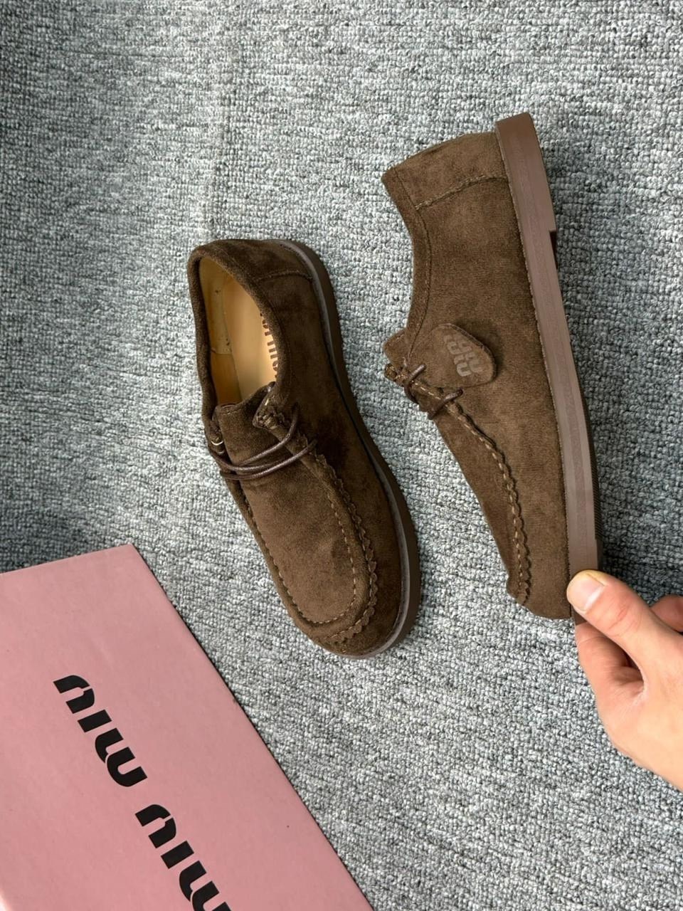 , женская,лоферы miu miu,лоферы замш,женские лоферы