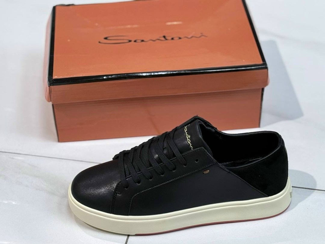кеды мужские кожаные santoni черные premium,,santoni кеды мужские,кеды мужские кожаные,кеды santoni