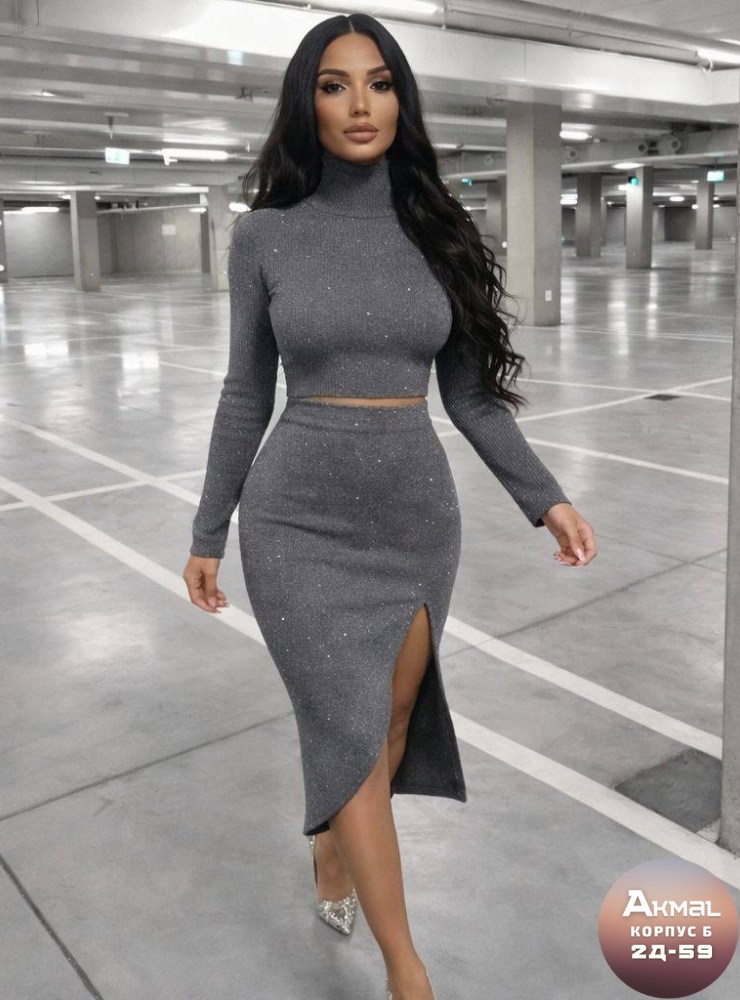 костюм юбка,женский костюм,костюм с люрексом