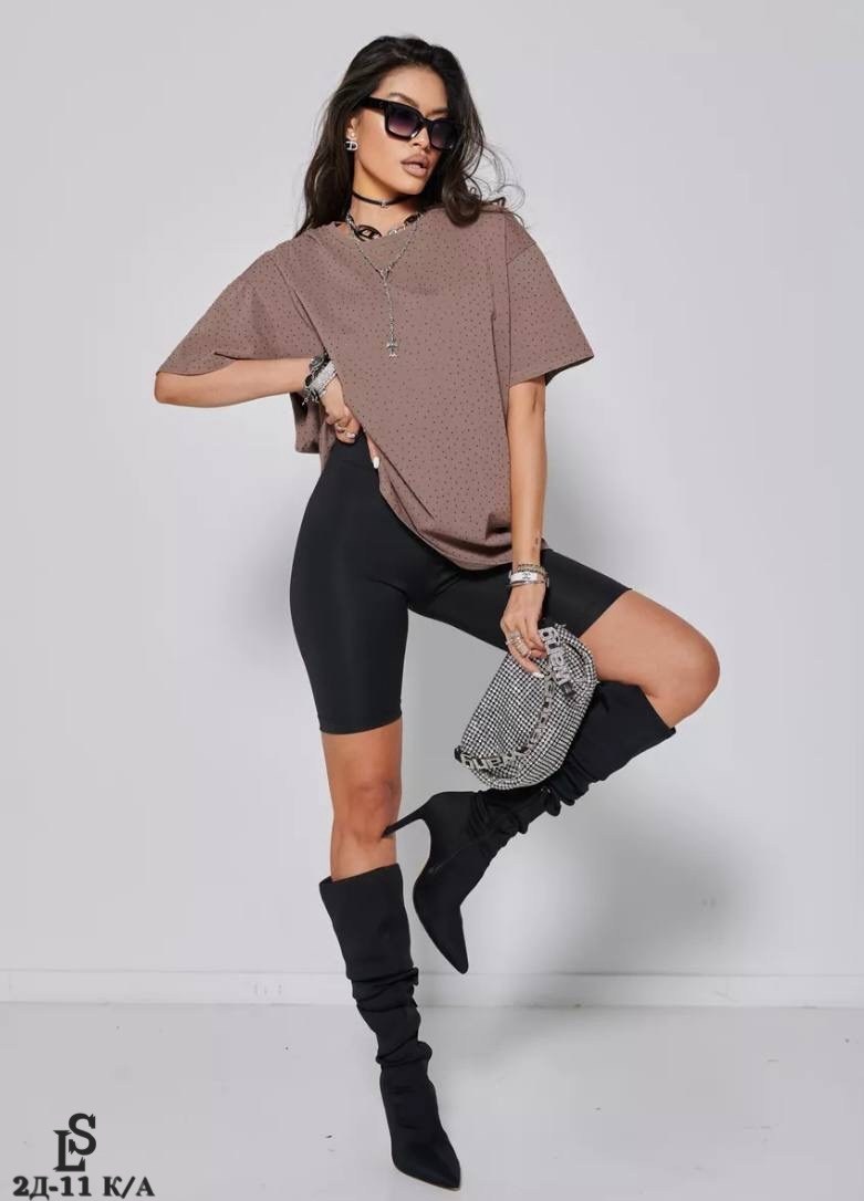 велосипедки и футболка оверсайз,велосипедки женские с футболкой оверсайз,футболка женская оверсайз,костюм с велосипедками,розовая футболка оверсайз