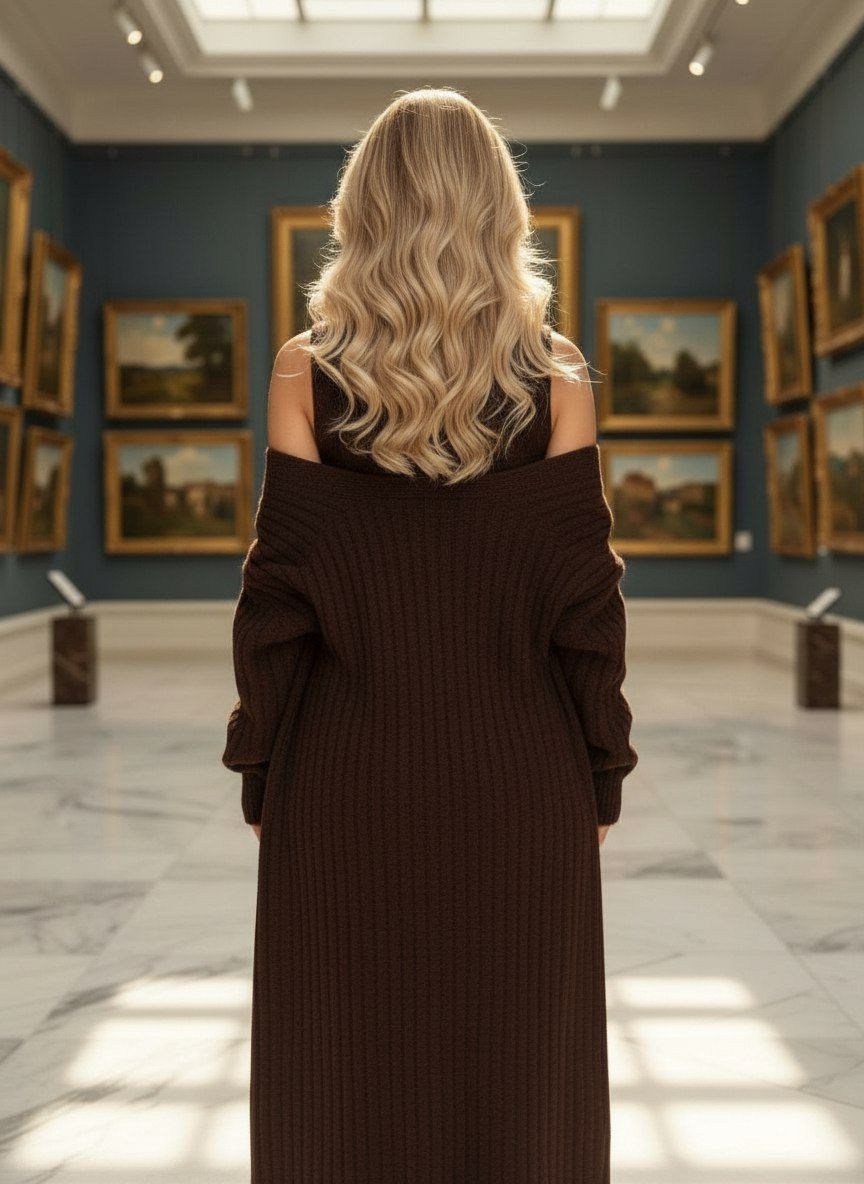 вязаные платья,трикотажное платье,платье,коричневое платье,коричневое вязаное платье