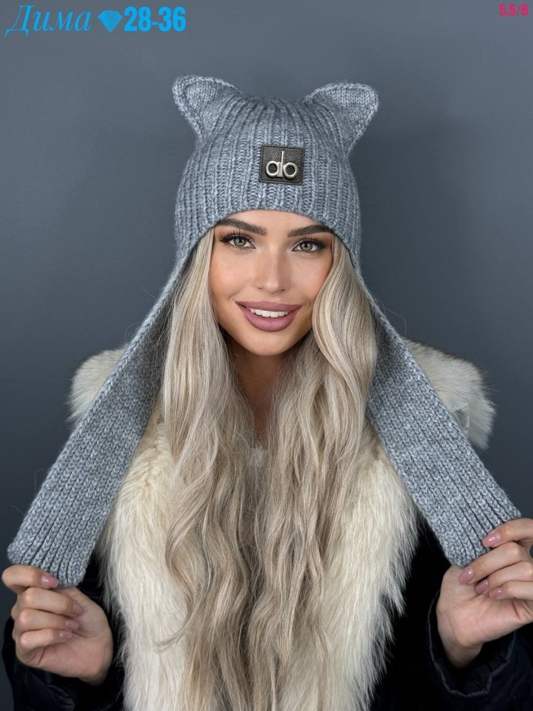 шапка чепчик с ушками миу миу a&t fashion,шапка miu miu с ушками,шапка с ушками,шапка с ушками трендовая теплая miu miu,шапка с ушанка