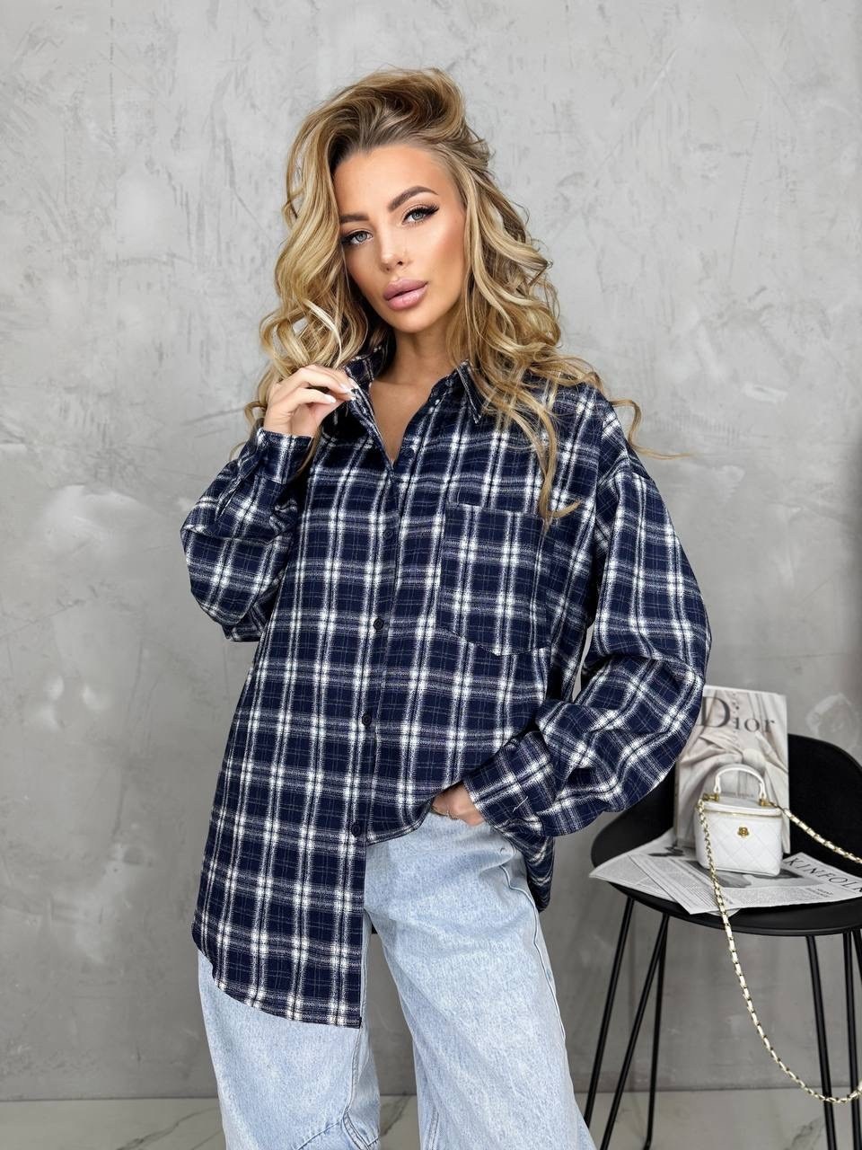 рубашка в клетку оверсайз на кнопках,рубашка женская в клетку оверсайз,рубашка в клетку оверсайз на кнопках golubkova,женская рубашка в клетку,рубашка в клетку
