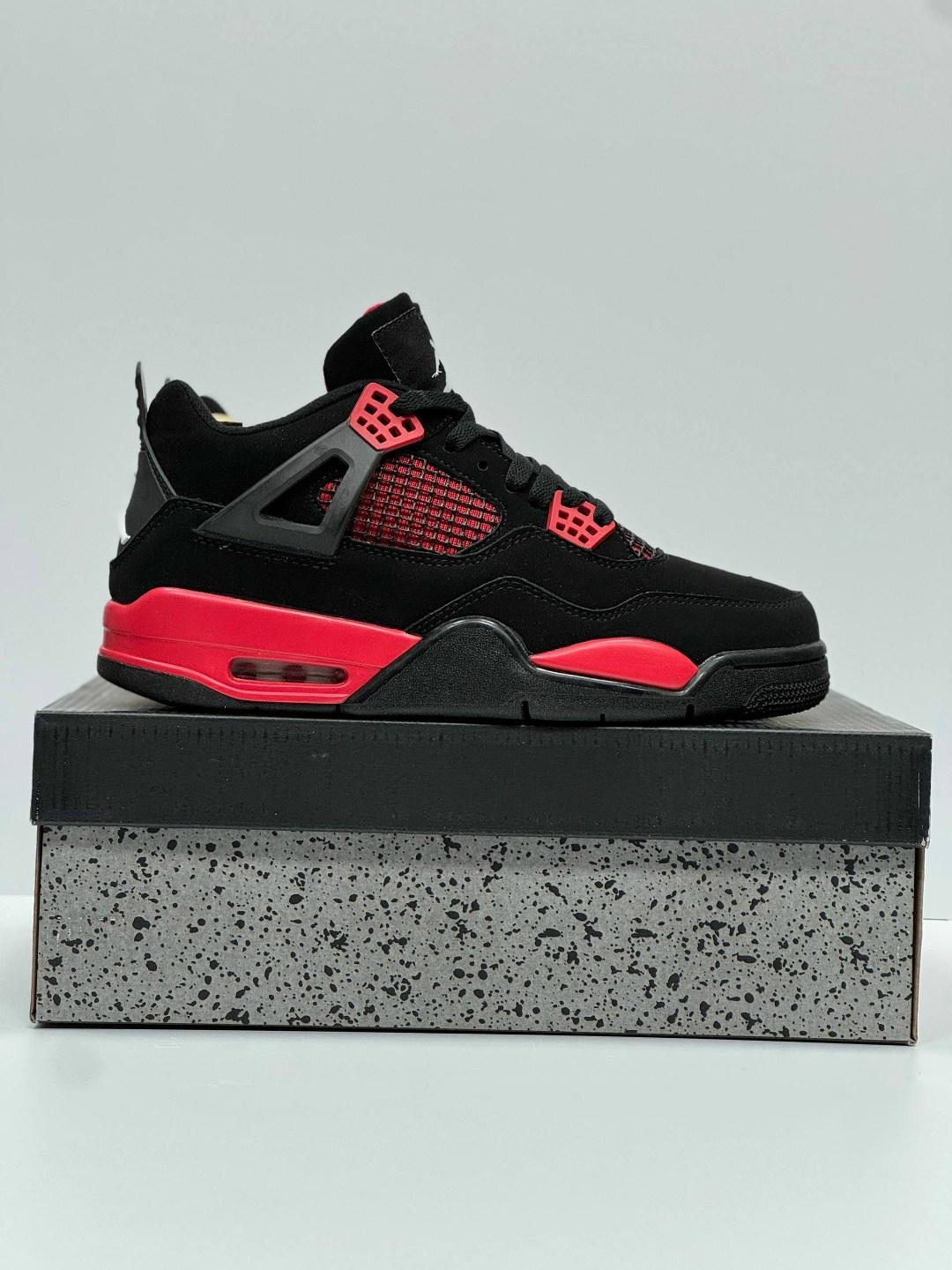 кроссовки nike air jordan 4 retro,кроссовки air jordan 4 retro,кроссовки jordan,air jordan 4 red thunder,nike air jordan retro 4 black red