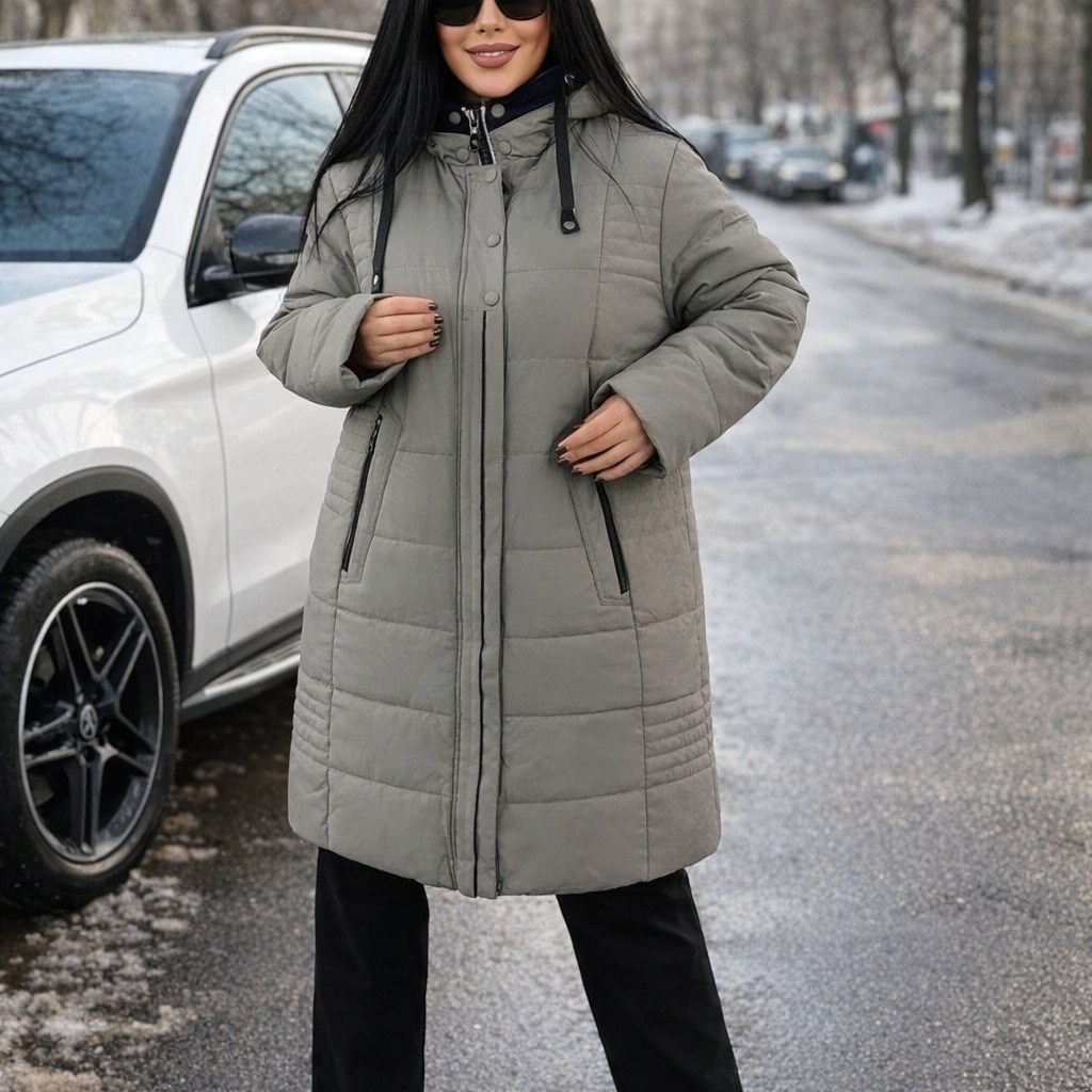 куртка пуховик женский зимний длинный bloom fashion,куртка женская больших размеров удлиненная,удлиненная куртка,куртка женская зимняя с капюшоном удлиненная на синтепоне пуховик пальто,куртка женская