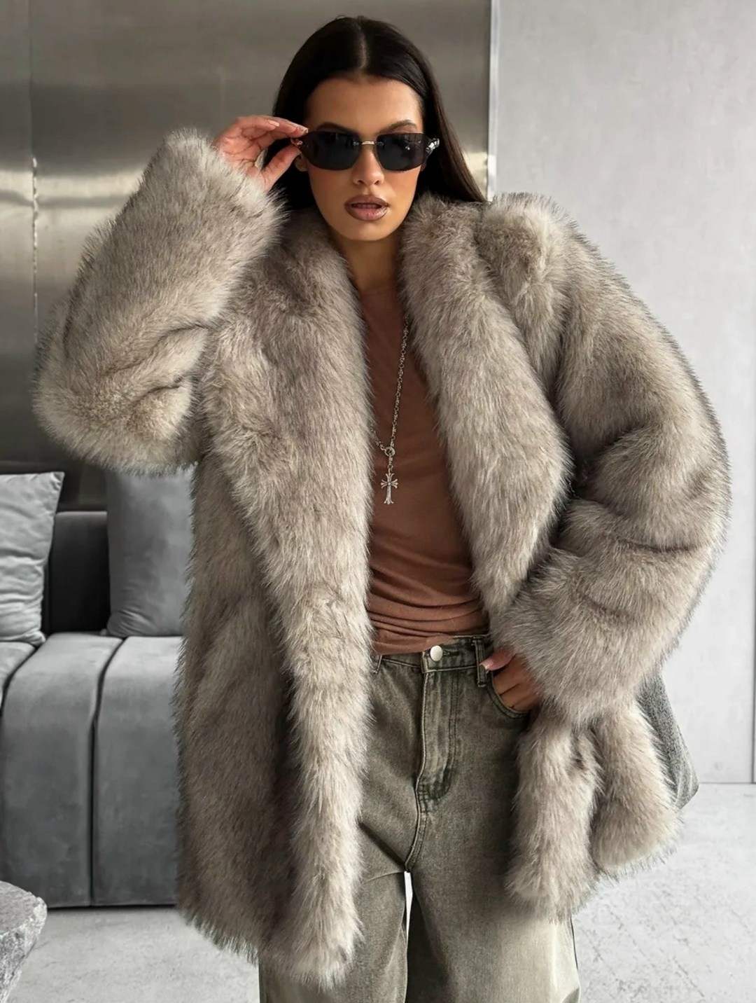 искусственная шуба,женская шуба,модные образы,шуба,шуба из экомеха