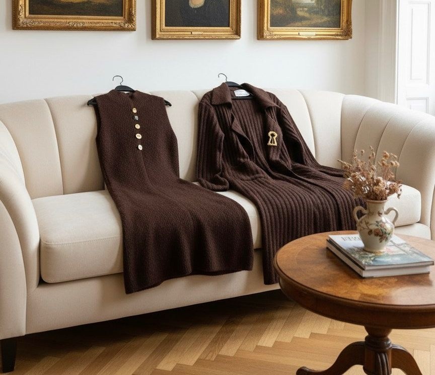 вязаные платья,трикотажное платье,платье,коричневое платье,коричневое вязаное платье