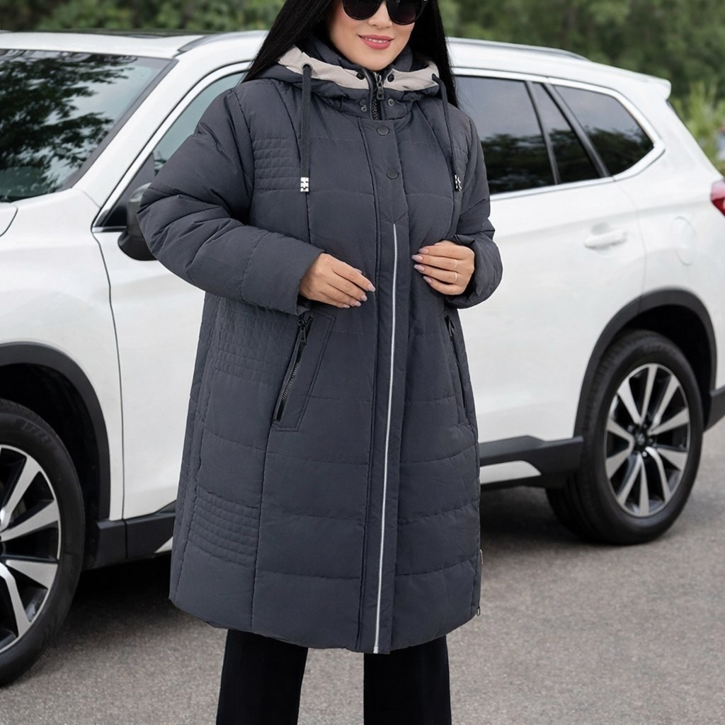 куртка пуховик женский зимний длинный bloom fashion,куртка женская больших размеров удлиненная,удлиненная куртка,куртка женская зимняя с капюшоном удлиненная на синтепоне пуховик пальто,куртка женская