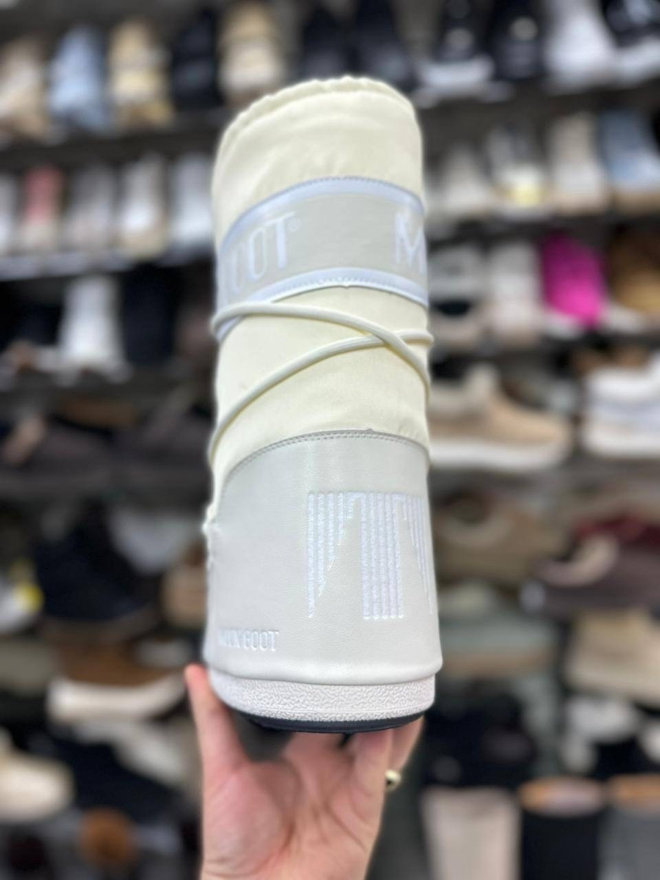 луноходы moon boot,,зимние модные теплые снегоступы moon boot на толстой подошве,женские луноходы,зимние ботинки moon boot mb icon nylon серый