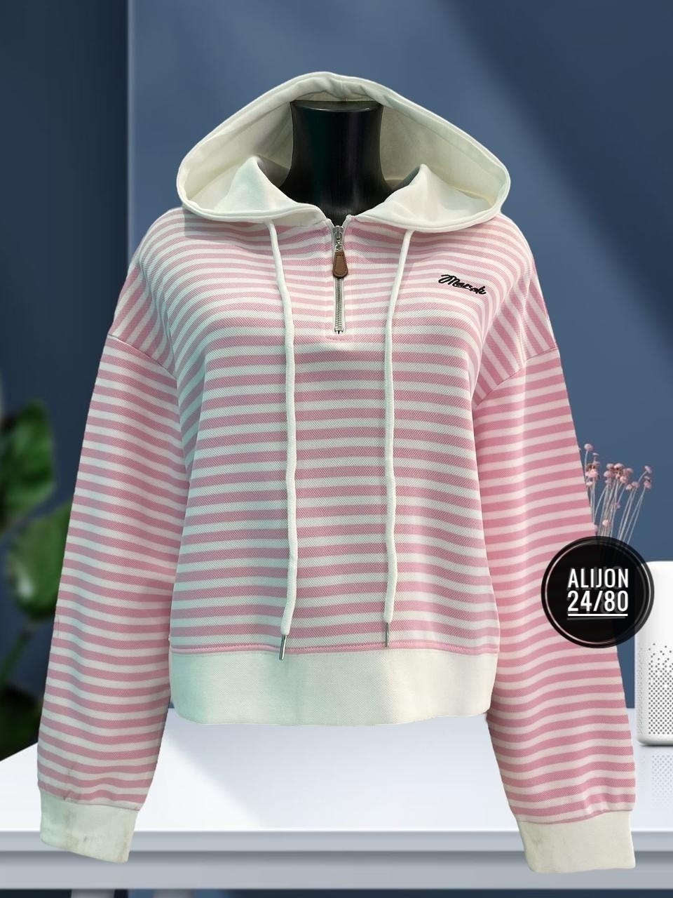 свитшот женская,женская кофта,толстовка в полоску,кофта до талии,модная толстовка