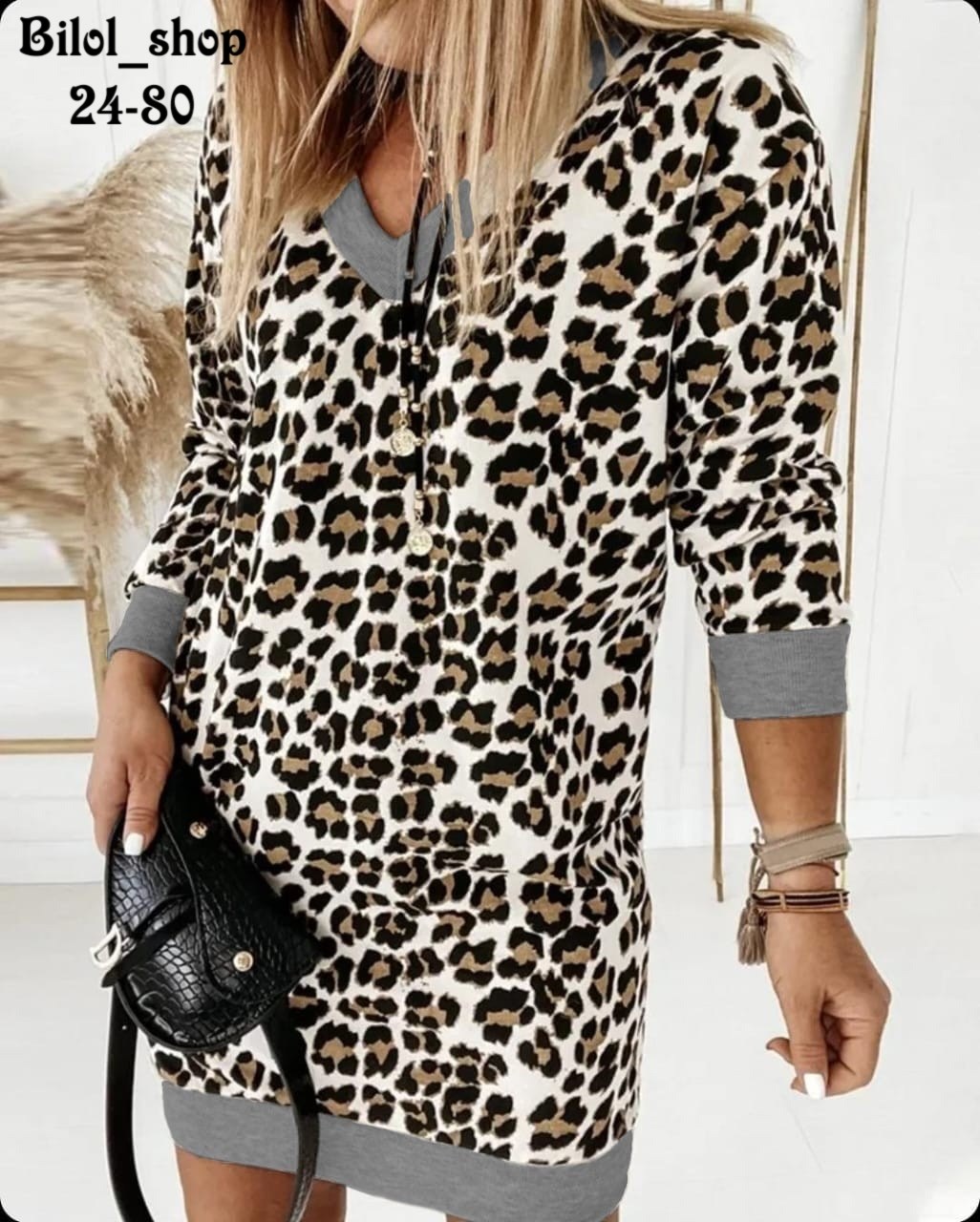 женские туники,платье туника,леопардовое платье трикотажное,платье туника женская,трикотажное платье