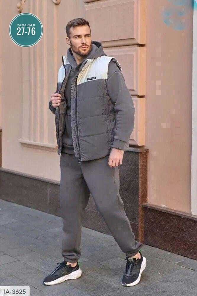 мужской теплый спортивный костюм на флисе с жилетом,спортивный костюм тройка мужской с жилетом,теплый мужской спортивный костюм тройка с жилетом,спортивный костюм тройка с жилеткой,спортивный мужской