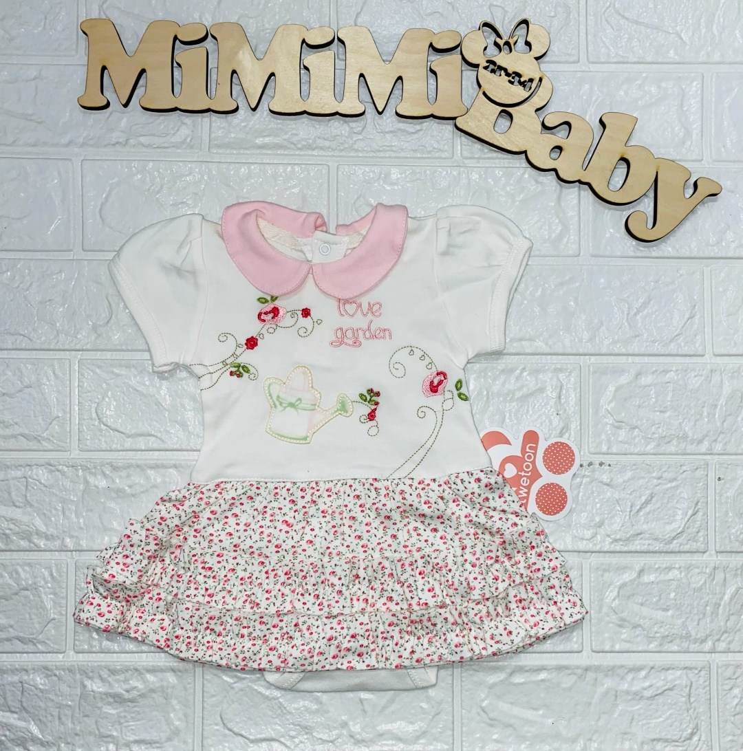 платье пл-1302 baby collection rose,боди платье для девочки,детская платье,платье боди для новорожденных,для девочек платья