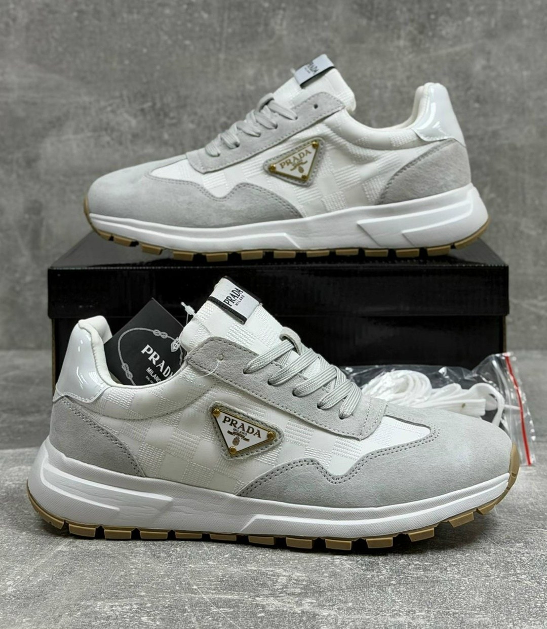 ,мужские кроссовки prada,кроссовки prada,комбинированные кроссовки prada,мужская  кроссовки