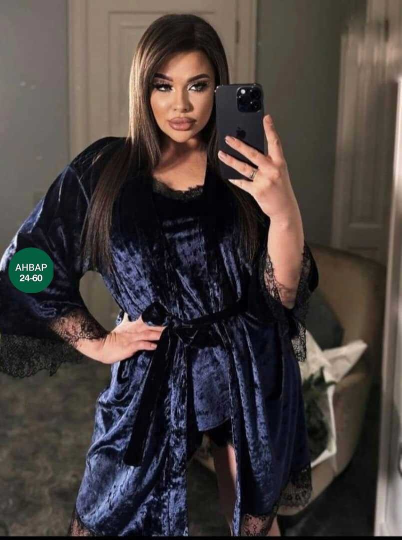 пеньюар женский комплект,комплект с пеньюаром,пеньюар женский комплект велюр,пижама женская 4ка велюр,пижама женская комплект