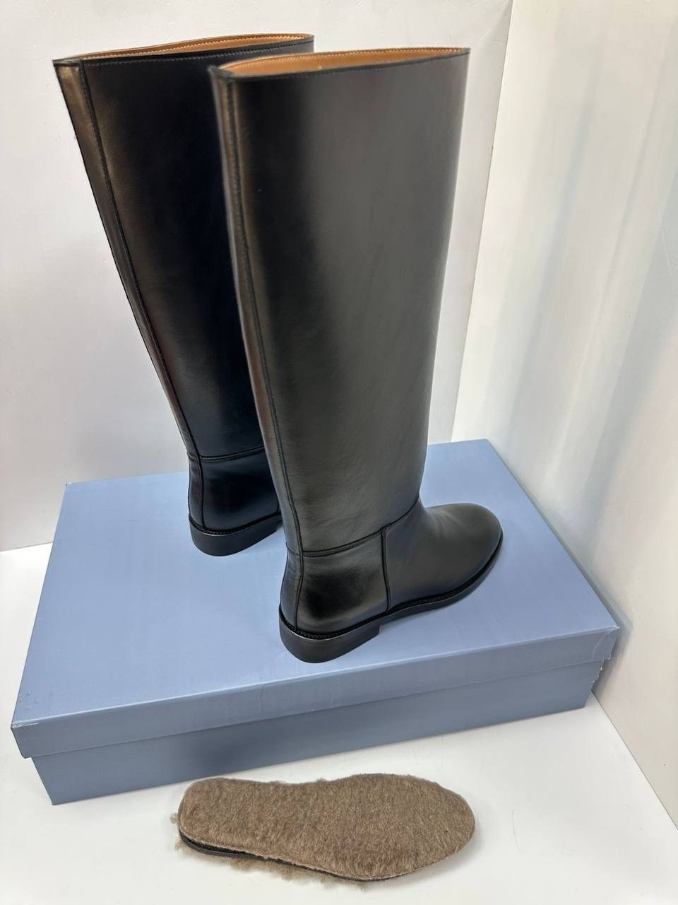 hermes женские кожаные сапоги premium black,сапоги,женские сапоги,сапоги высокие,сапоги hermes