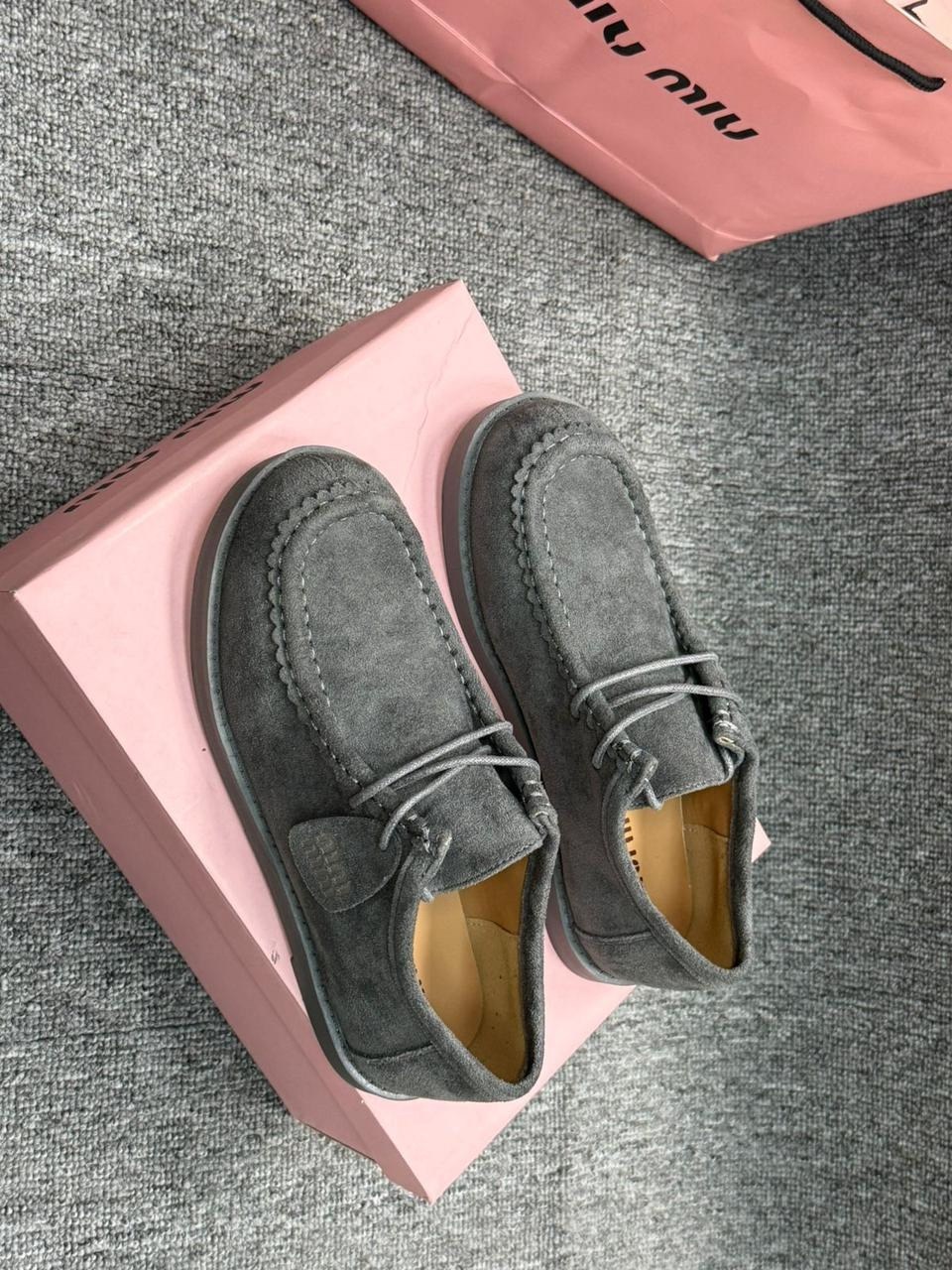 , женская,лоферы miu miu,лоферы замш,женские лоферы