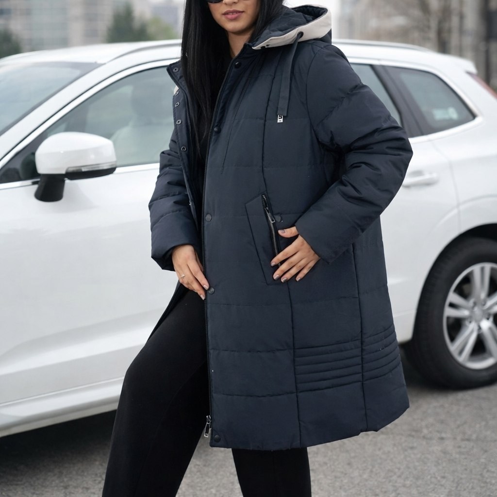 куртка пуховик женский зимний длинный bloom fashion,куртка женская больших размеров удлиненная,удлиненная куртка,куртка женская зимняя с капюшоном удлиненная на синтепоне пуховик пальто,куртка женская