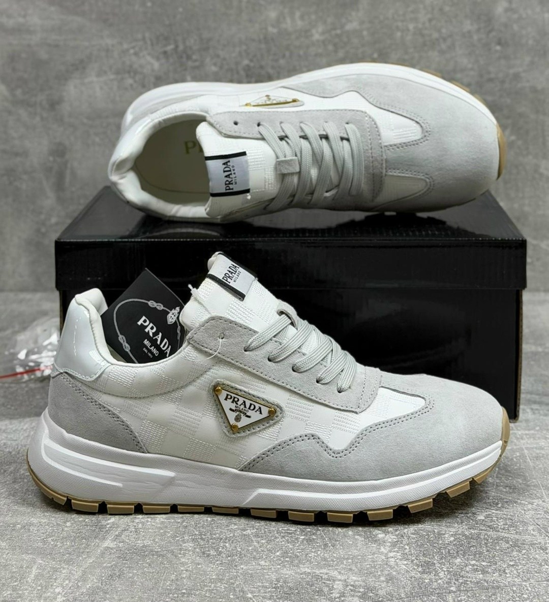 ,мужские кроссовки prada,кроссовки prada,комбинированные кроссовки prada,мужская  кроссовки
