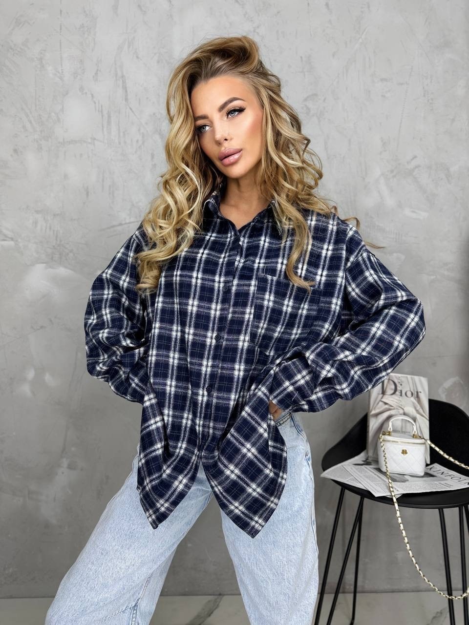 рубашка в клетку оверсайз на кнопках,рубашка женская в клетку оверсайз,рубашка в клетку оверсайз на кнопках golubkova,женская рубашка в клетку,рубашка в клетку