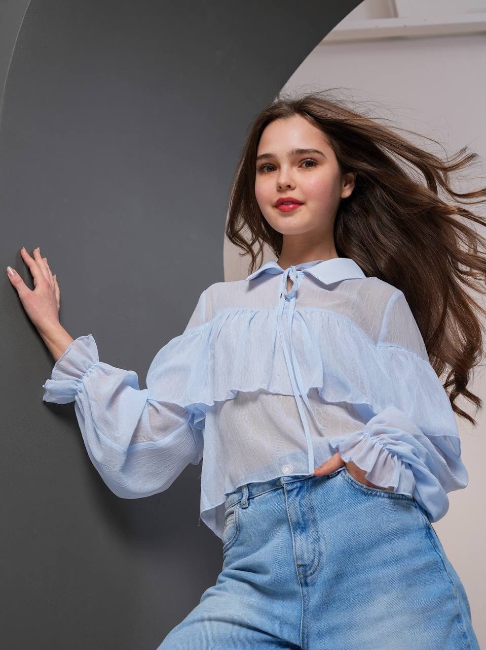 белые блузки,блузка нарядная на резинке tatyna brand,блузка для девочек,блузка с рюшами,блуза нарядная