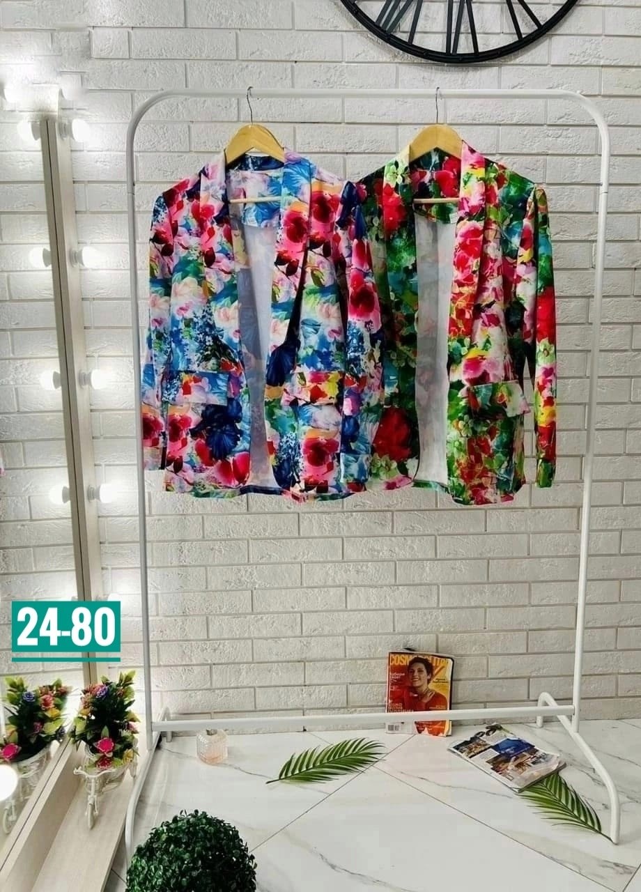 пиджак женский ,пиджак с цветочным принтом,цветной пиджак женский,пиджак с принтом