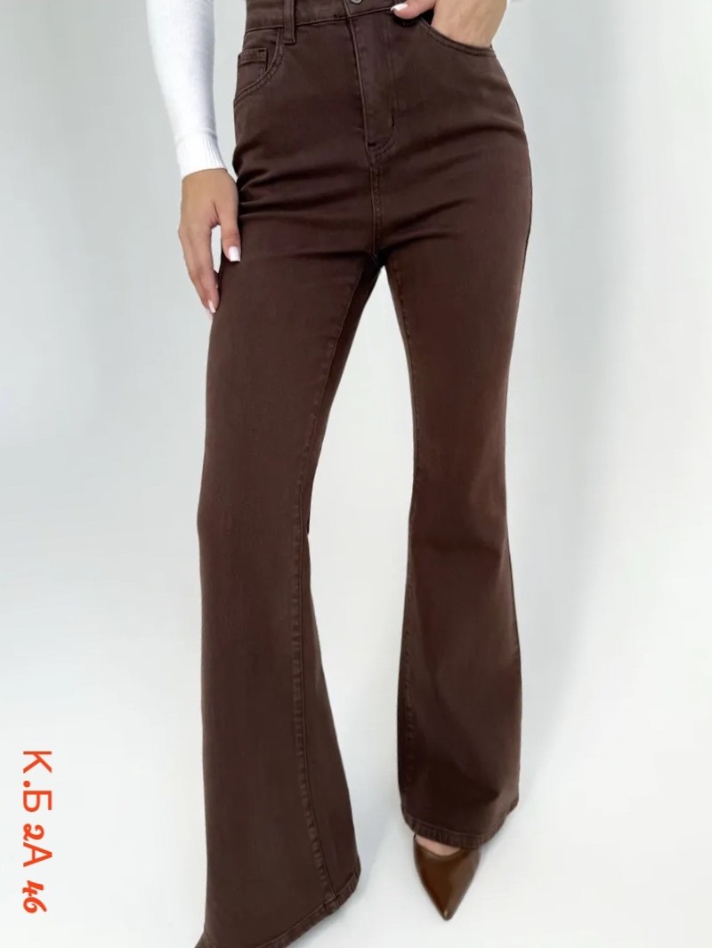 коричневые джинсы клеш женские,джинсы клеш женские,джинсы женские,коричневые джинсы,расклешенные джинсы