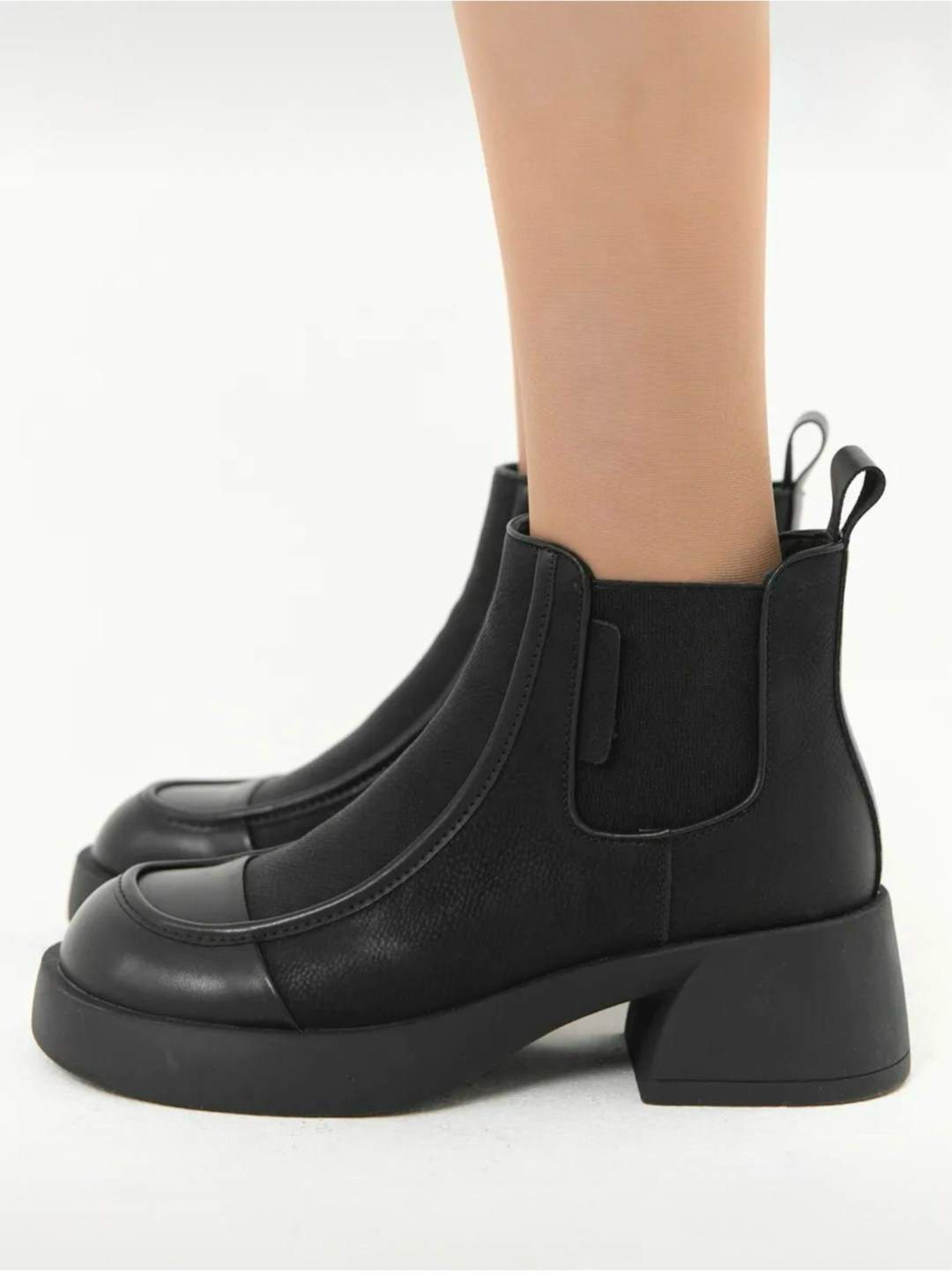 ,респект челси женские ботинки,челси на каблуке,ботильоны челси демисезонные на широком каблуке destra 31285604,женские ботинки челси