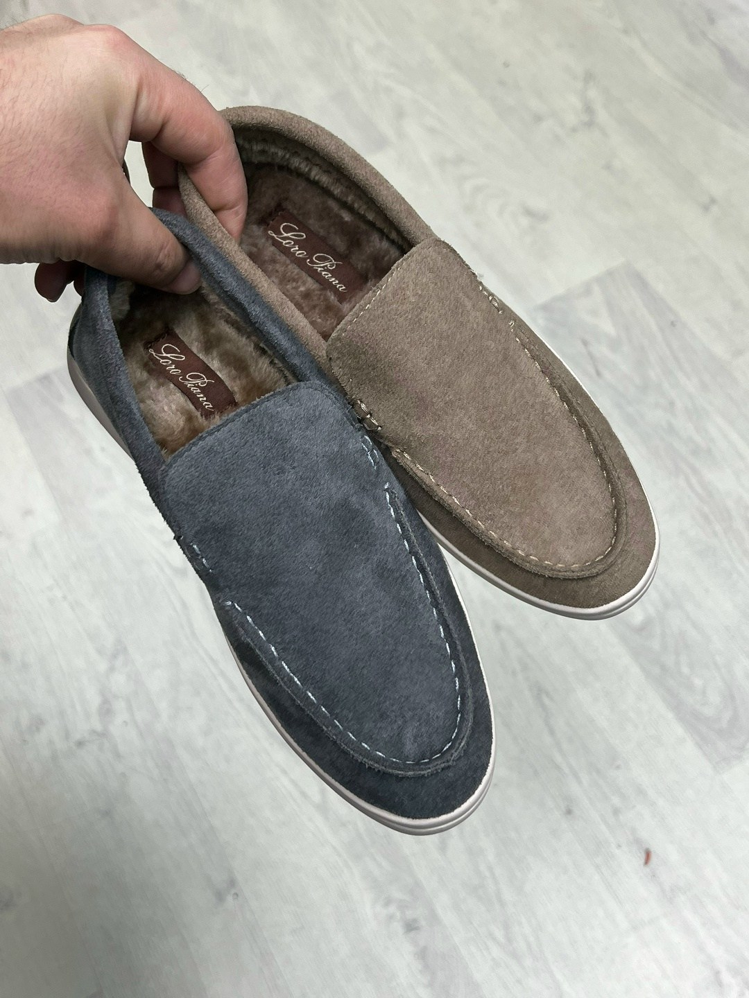 loro piana лоферы мужские,замшевые лоферы loro piana,мужские лоферы натуральная замша серого цвета,мужские серые лоферы из натуральной замши премиум качества,мужские туфли лоферы серые с натуральной з