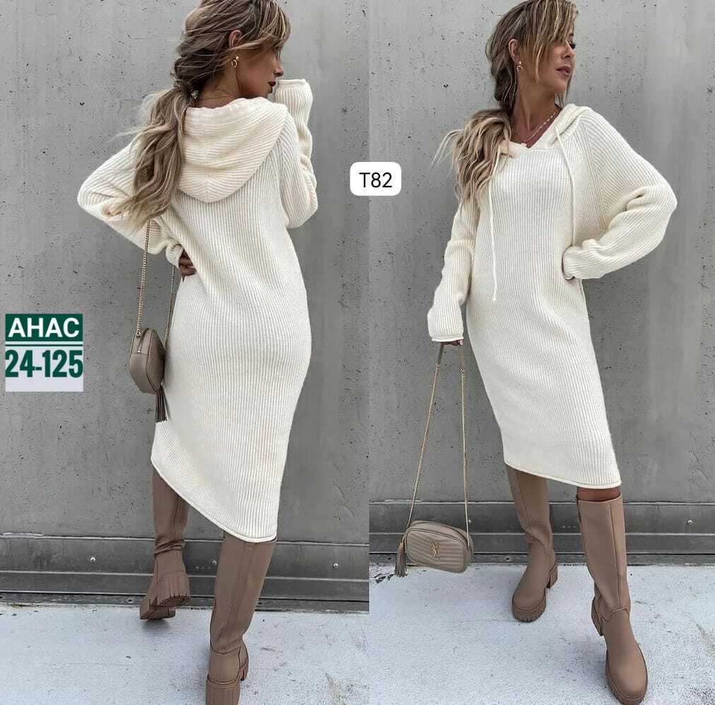 платье с капюшоном,костюм с юбкой,трикотажное платье,платье женские,вязаное платье