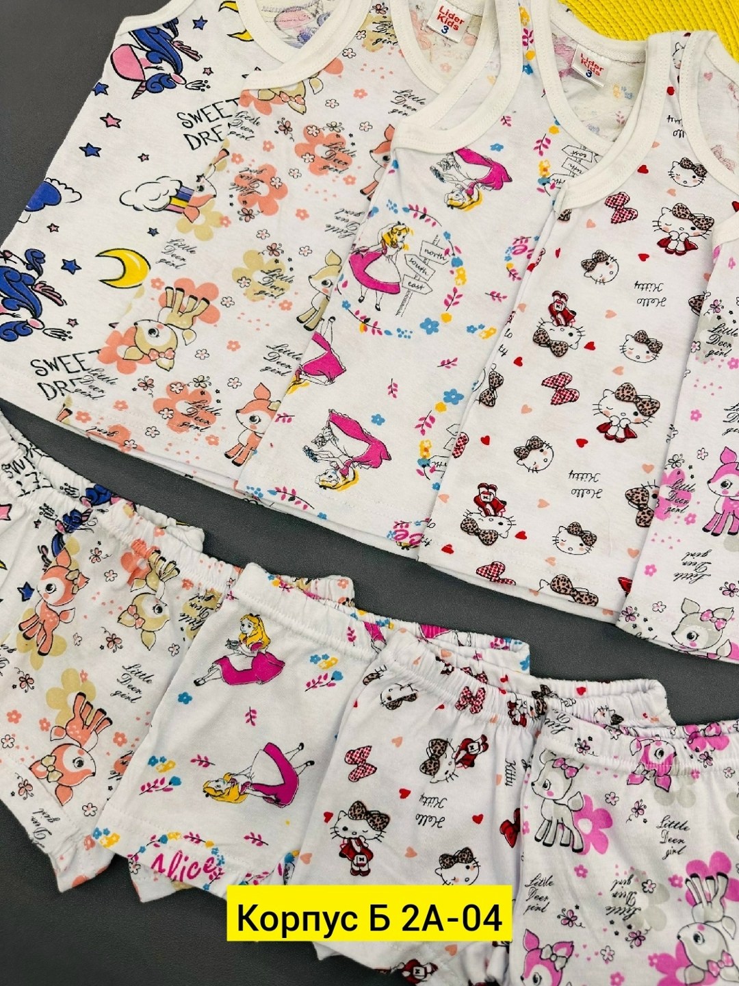 майка детская,майка для девочки,детский трикотаж,белье детское комплект,комплект маек