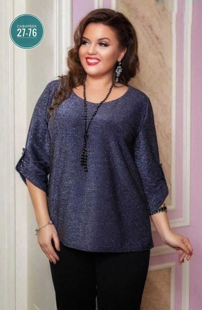 блузка из люрексовой ткани для полных женщин,блузка из люрекса,блузка большого размера с люрексом для полных женщин,блуза с люрексом,блузка больших размеров