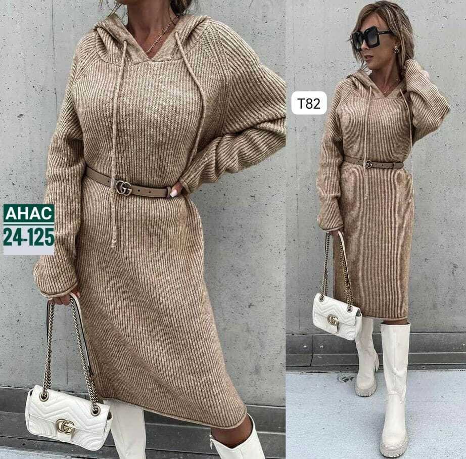 платье с капюшоном,костюм с юбкой,трикотажное платье,платье женские,вязаное платье