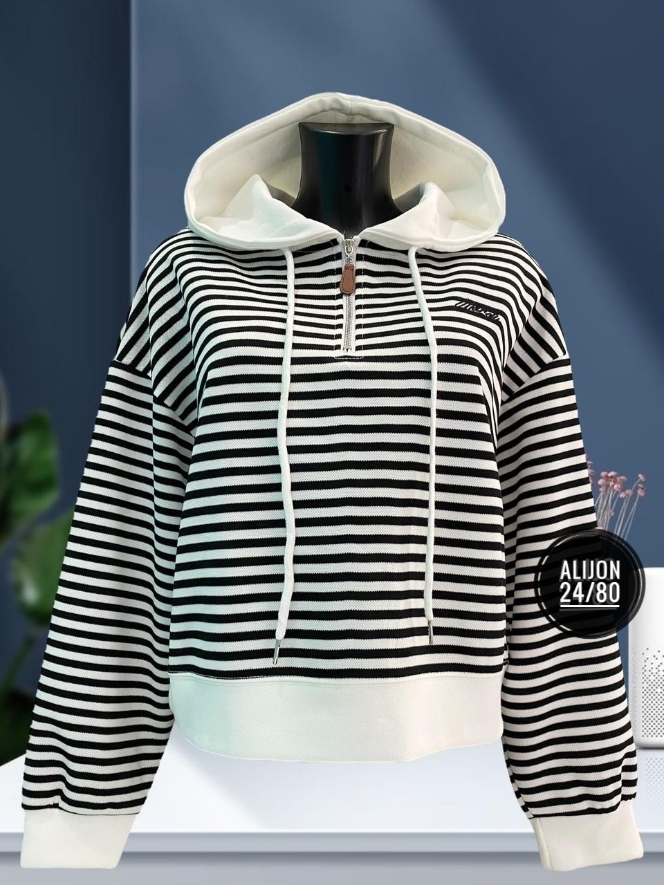 свитшот женская,женская кофта,толстовка в полоску,кофта до талии,модная толстовка