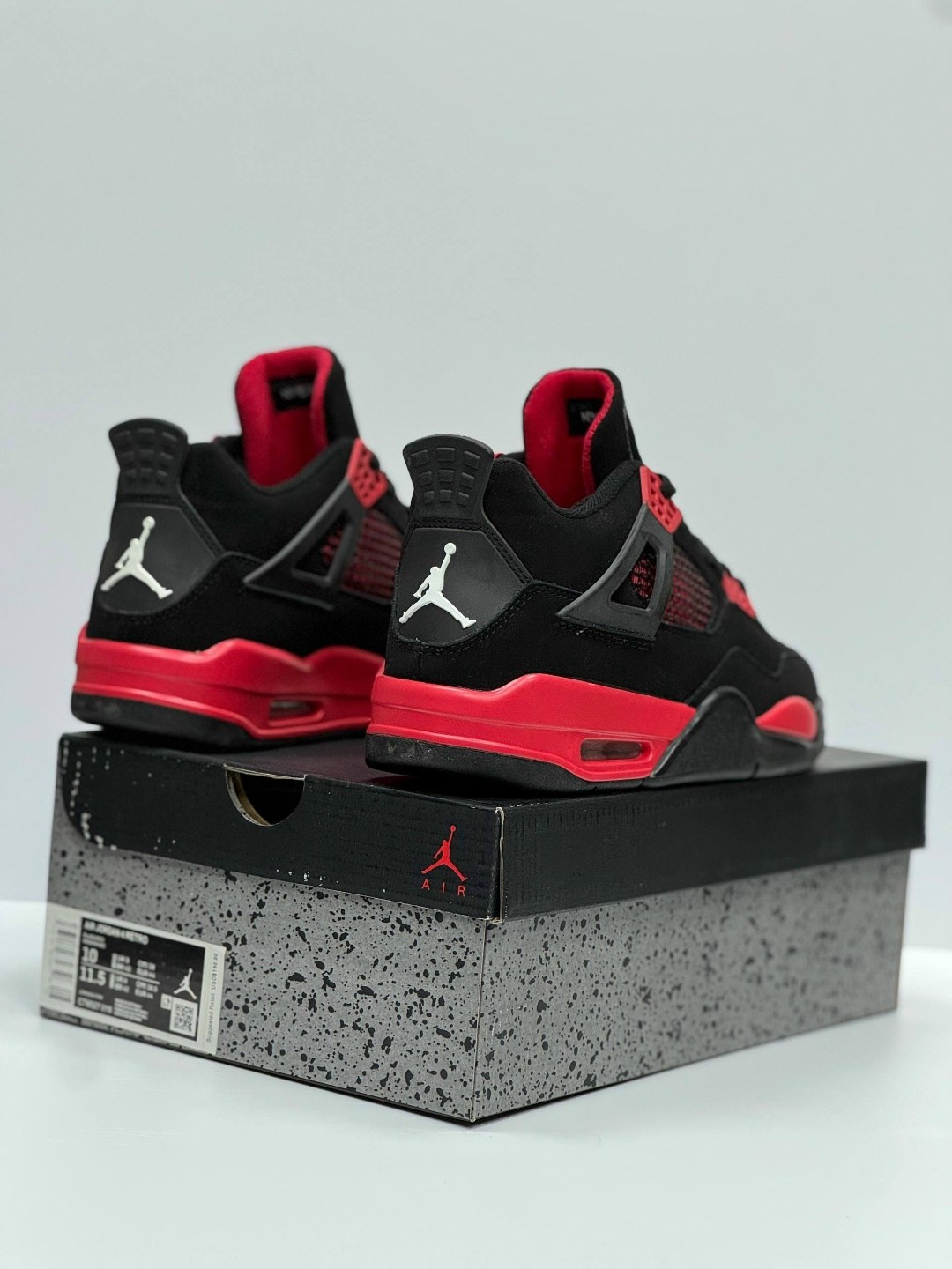 кроссовки nike air jordan 4 retro,кроссовки air jordan 4 retro,кроссовки jordan,air jordan 4 red thunder,nike air jordan retro 4 black red