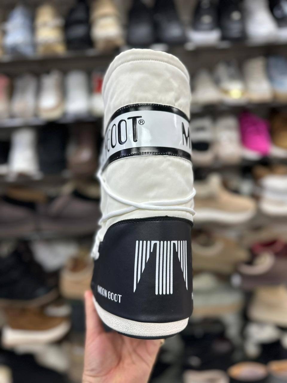 луноходы moon boot,,зимние модные теплые снегоступы moon boot на толстой подошве,женские луноходы,зимние ботинки moon boot mb icon nylon серый