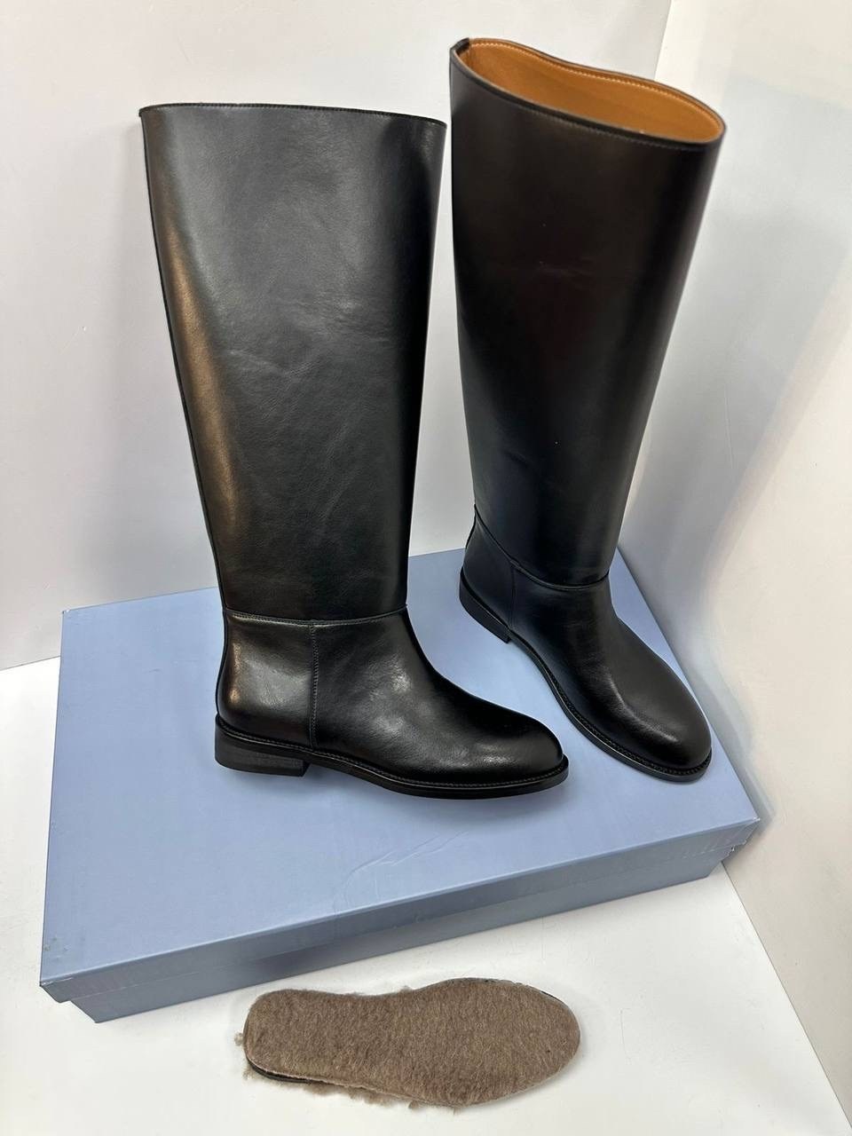 hermes женские кожаные сапоги premium black,сапоги,женские сапоги,сапоги высокие,сапоги hermes